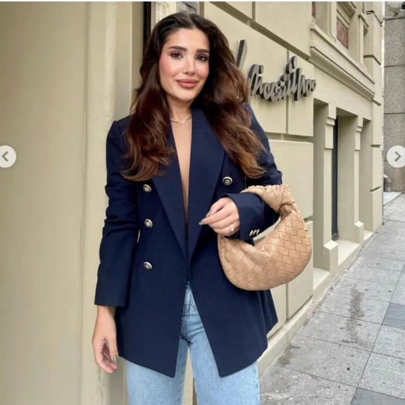 Zara TAILORED DOUBLE BREASTED BLAZER - Picture 7 of 7